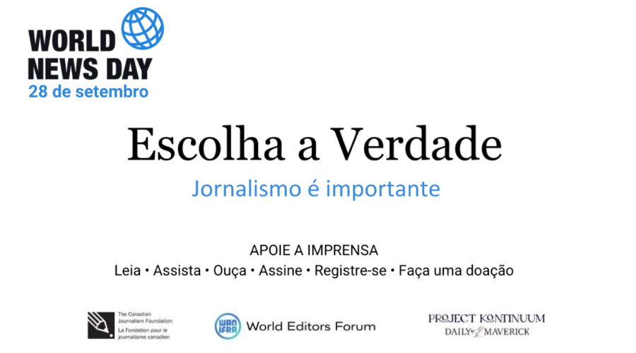 Dia Mundial do Jornalismo (28/9): imprensa global lança a campanha “Escolha a Verdade”